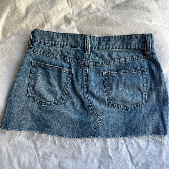 Denim Low Waist Mini Skirt - Picture 3 of 3